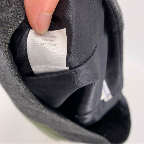 VINTAGE Pendleton 100% Virgin Wool Striped A-Line Midi Skirt Size 8 - Picture 8 of 8